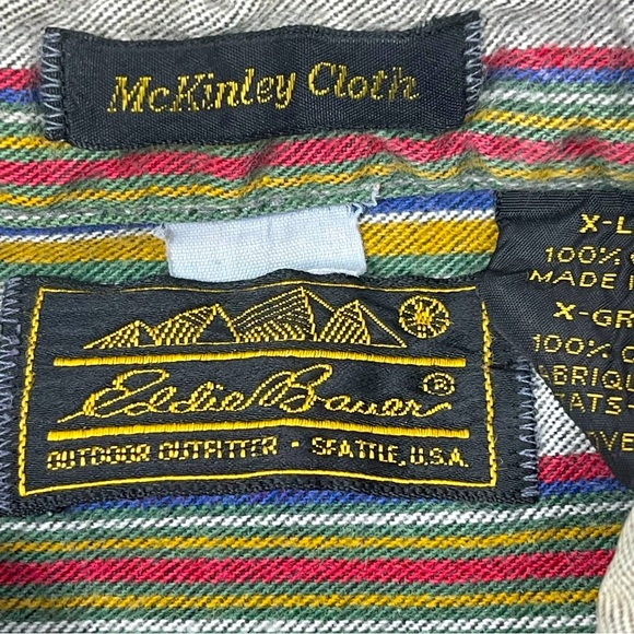 Eddie Bauer Men’s Vintage made in USA McKinley Cloth heavy 100% Cotton Sz. XLg - Picture 6 of 8